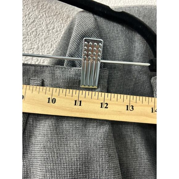 Vintage‎ College Town Gray Plaid Midi Skirt Jacket Academia Belt loops 5/6 & 7/8 - Picture 9 of 15